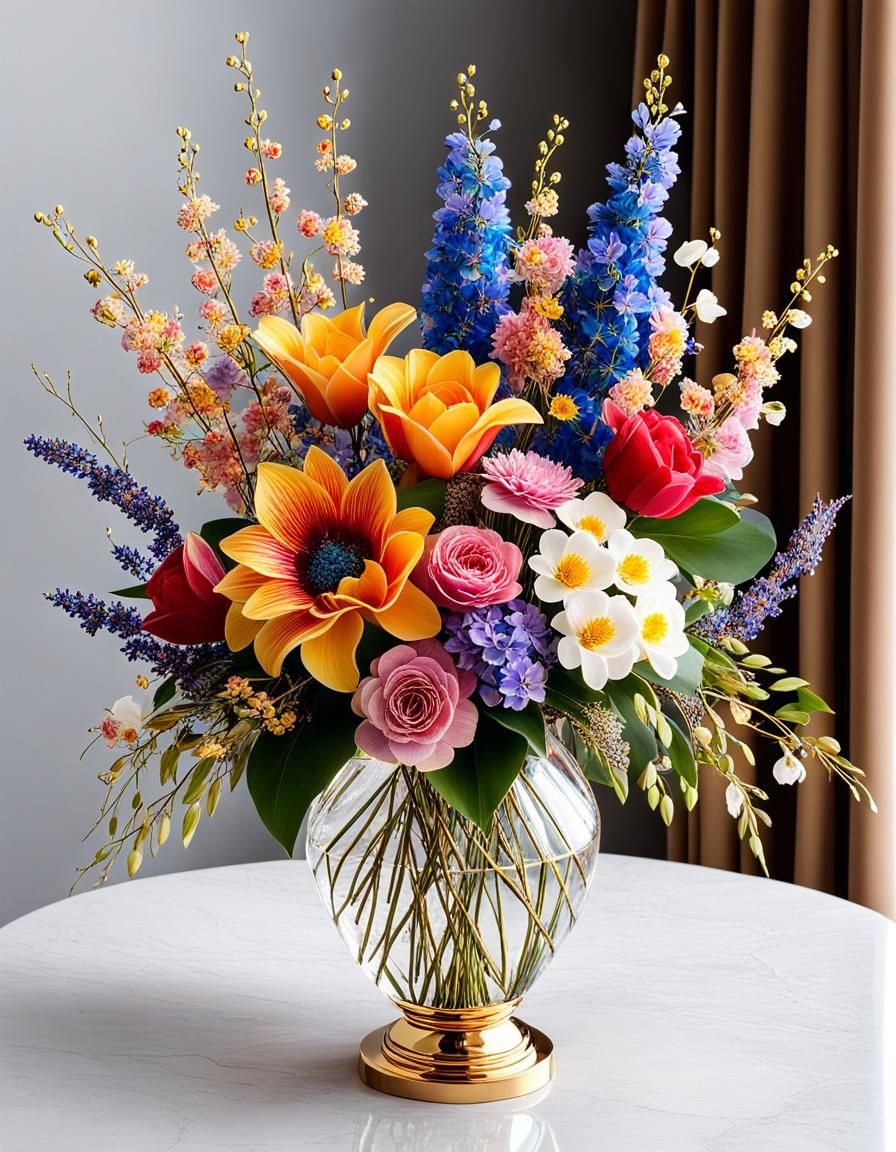 A Vase Full of Fresh Flowers 