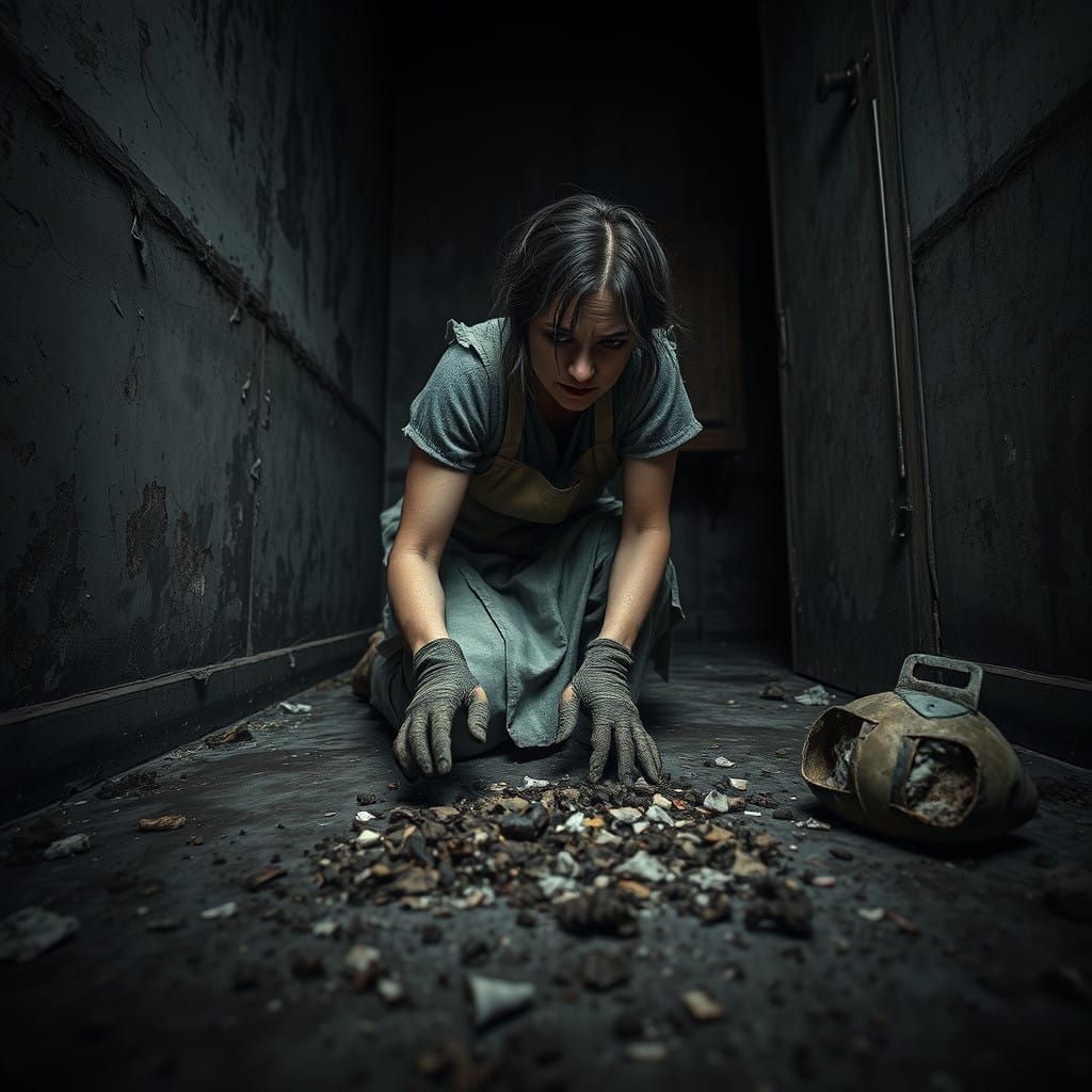 cleaning lady  by @applesam