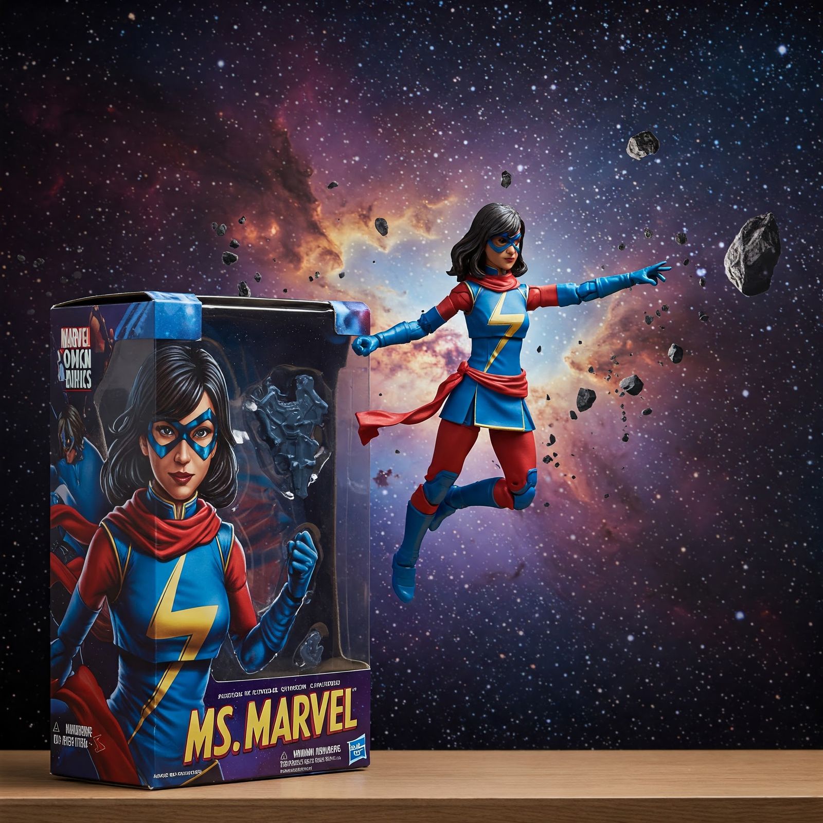 Ms Marvel leaving the package – GE