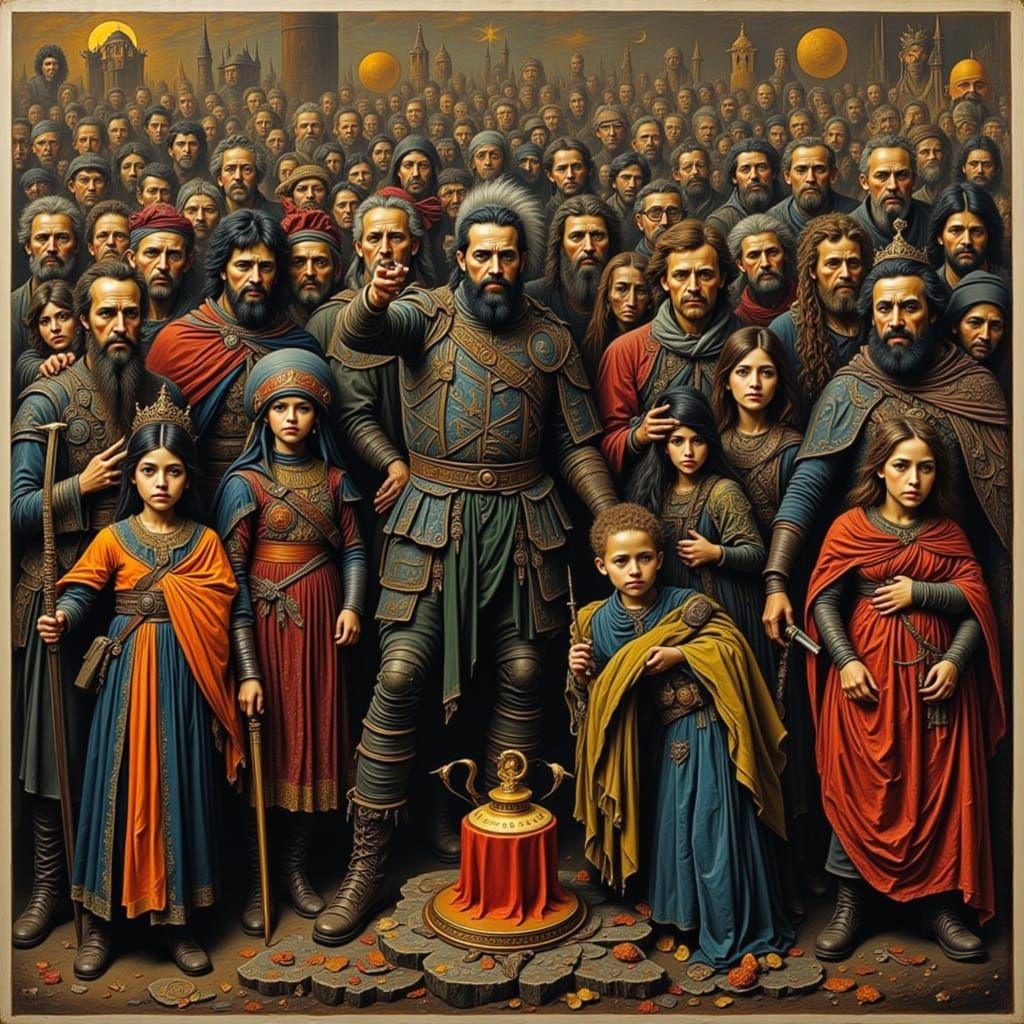 <lora:Impasto2 Flux:1.0><lora:Grup:1.0> <lora:MixB Flux:1.0> <lora:Style1 Flux:1.0>"warrior " 