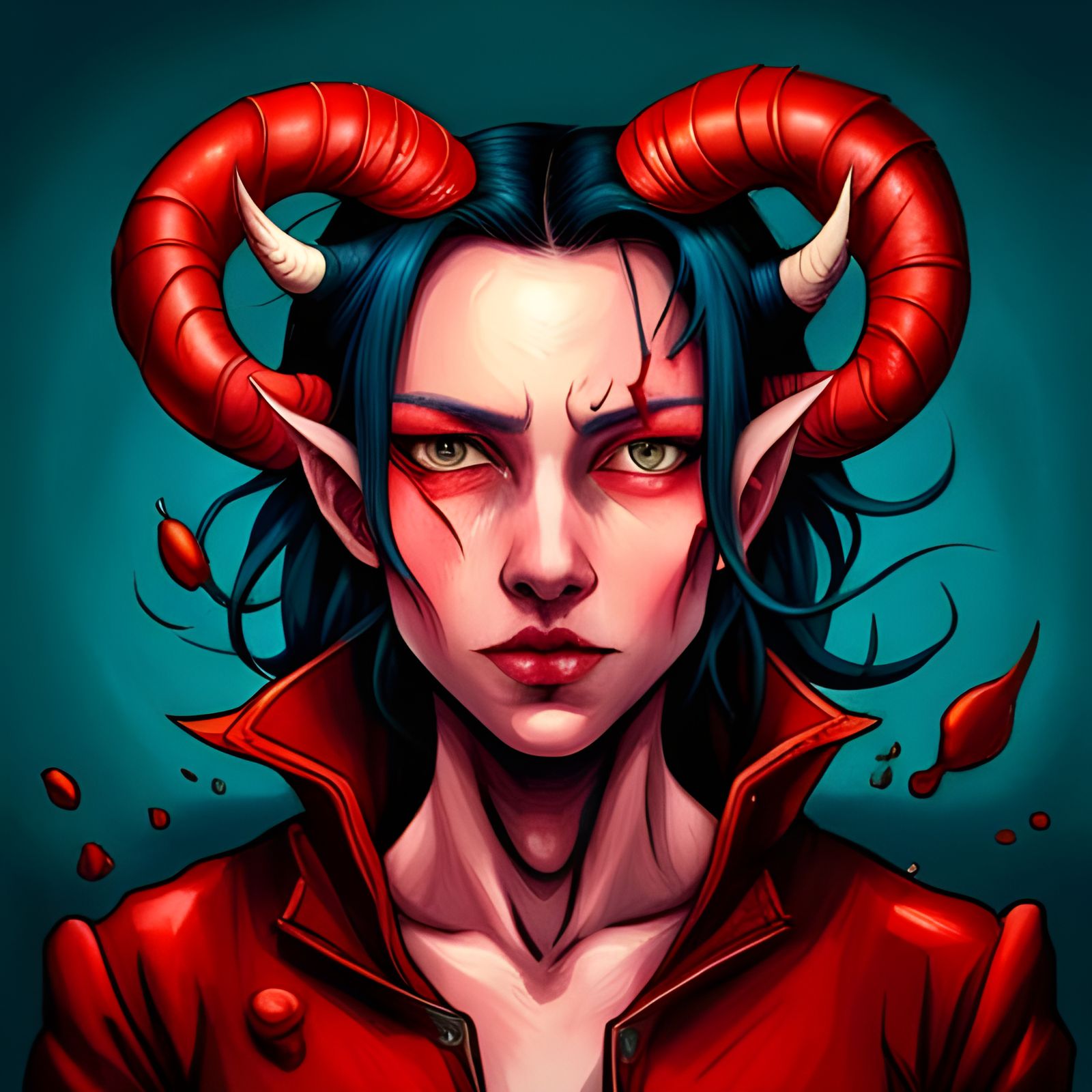 Woman In Red