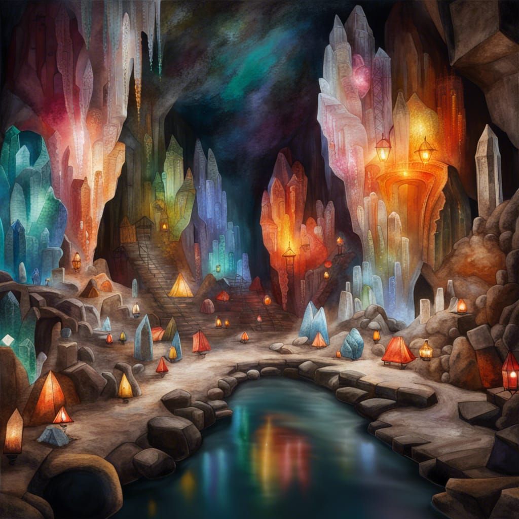 crystal cave  by @dongieverse