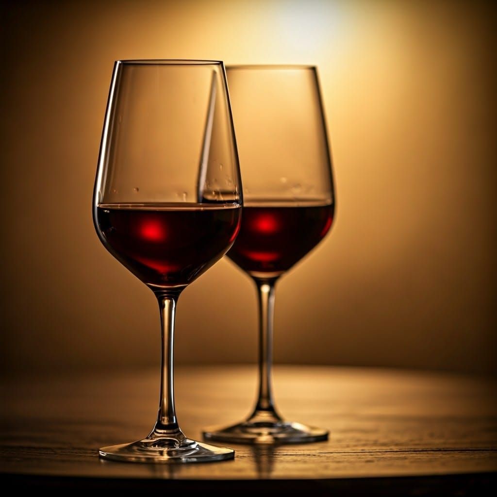 Luxurious Wine Scene in Filmic Style