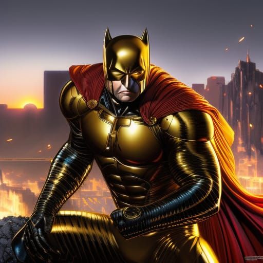 Gold Batman Ai Generated Artwork Nightcafe Creator