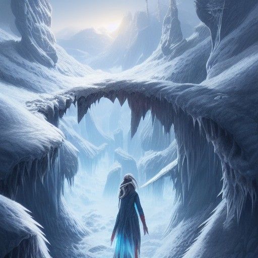 The north pole entrance to the center of the earth