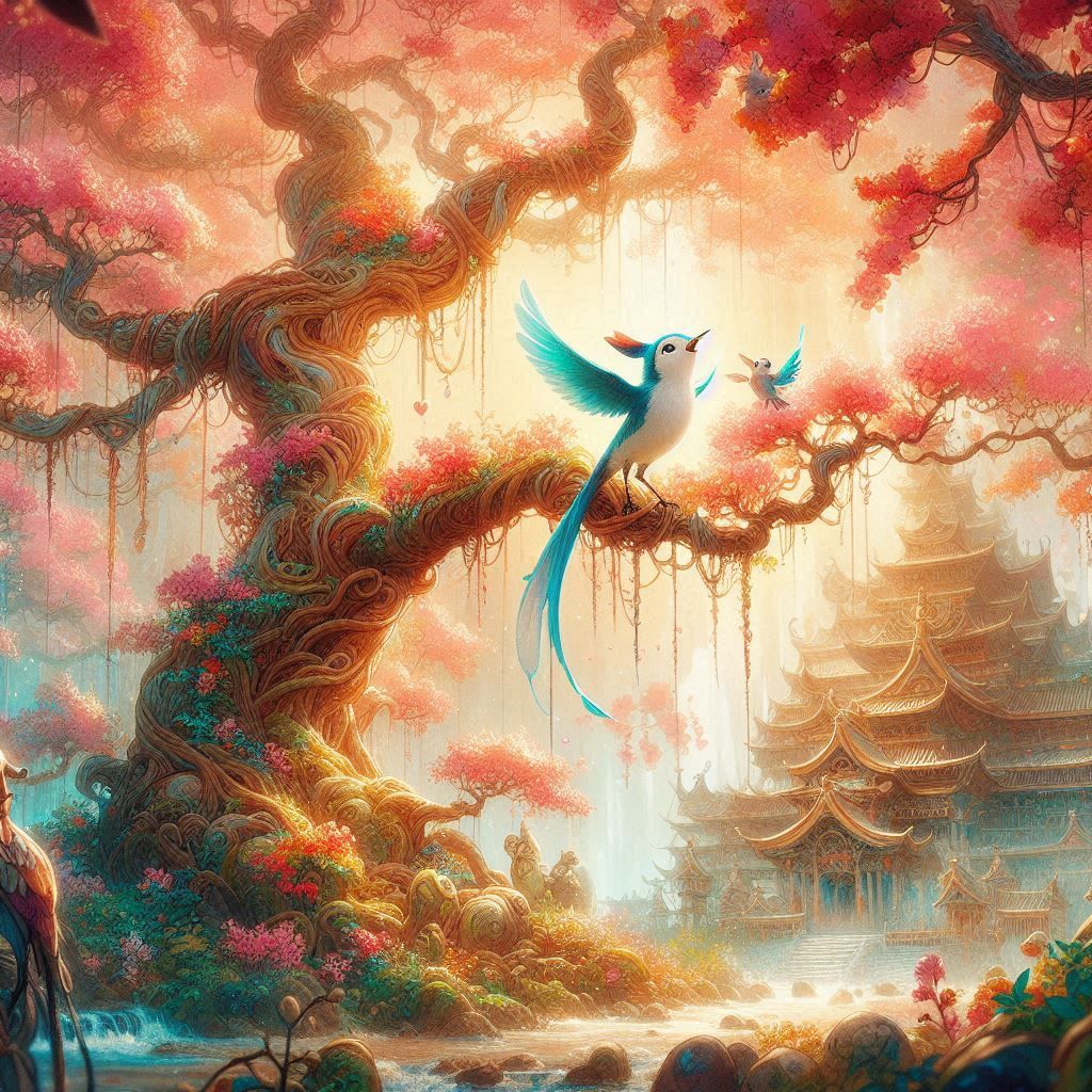 double exposure beautiful fantasy DALL-E 3 portrait landscap...