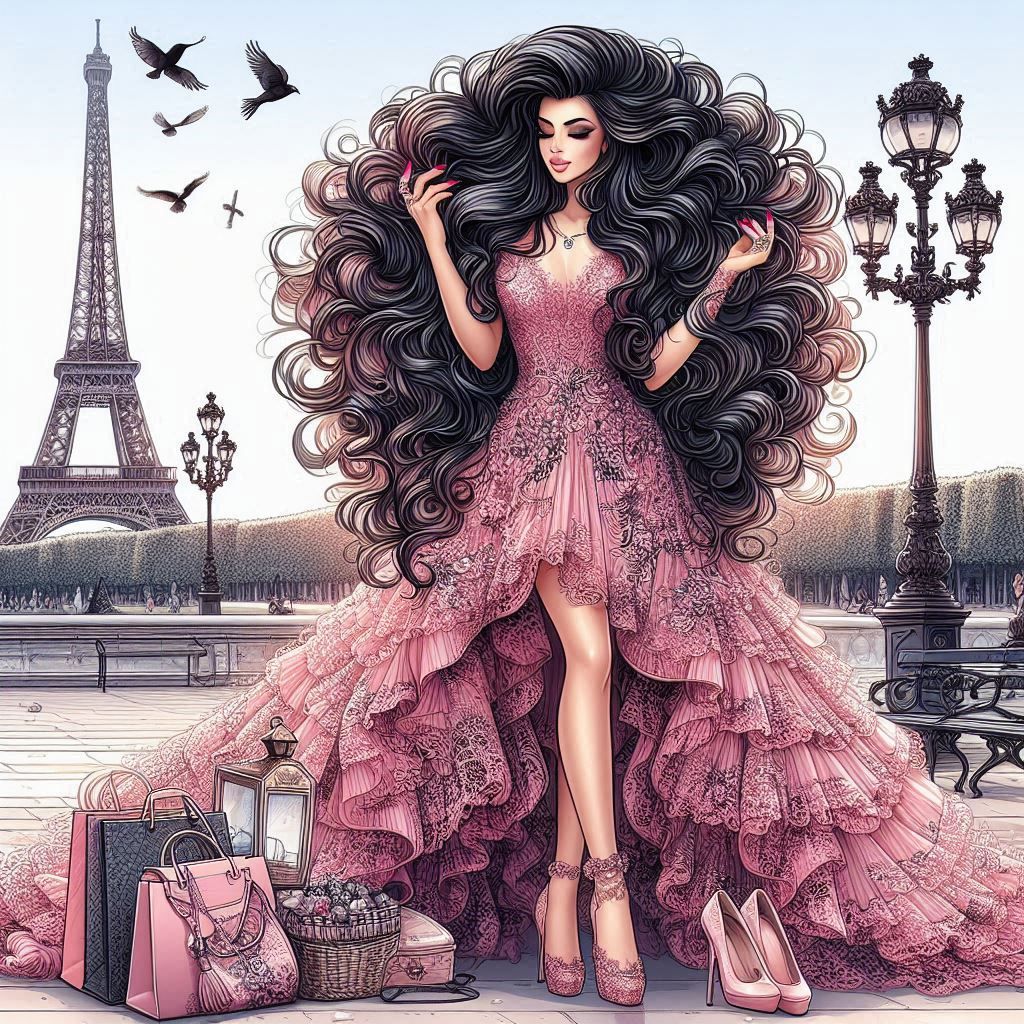 Schoping in Paris  New lace dress