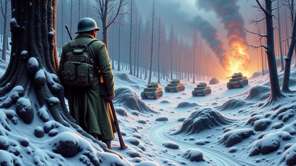 The Battle of the Bulge.  