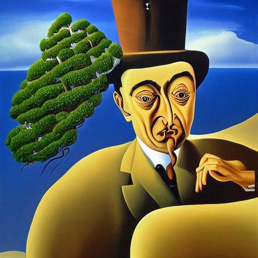 Pine Tree Top Hat Business Man