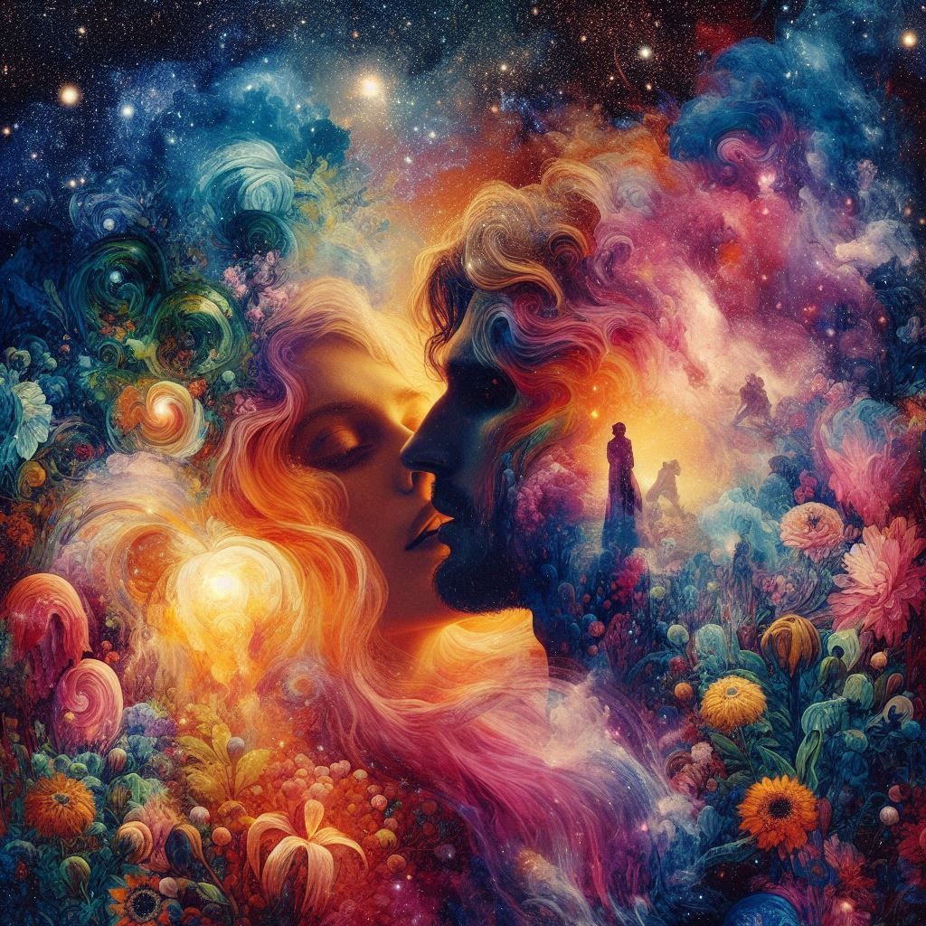 I Dreamt of Thee ’Neath Nebulous Gleam —
Where Silent Kisses...