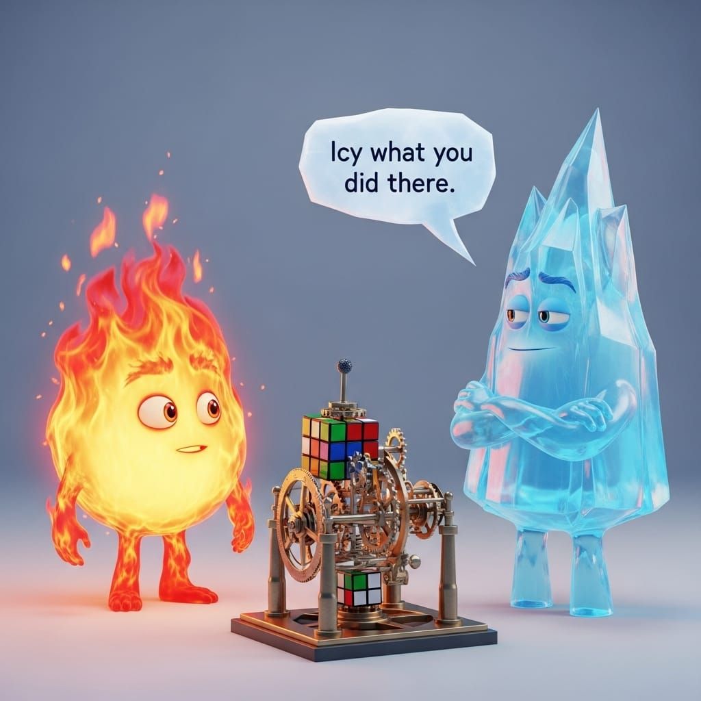 "Icy what you did there."