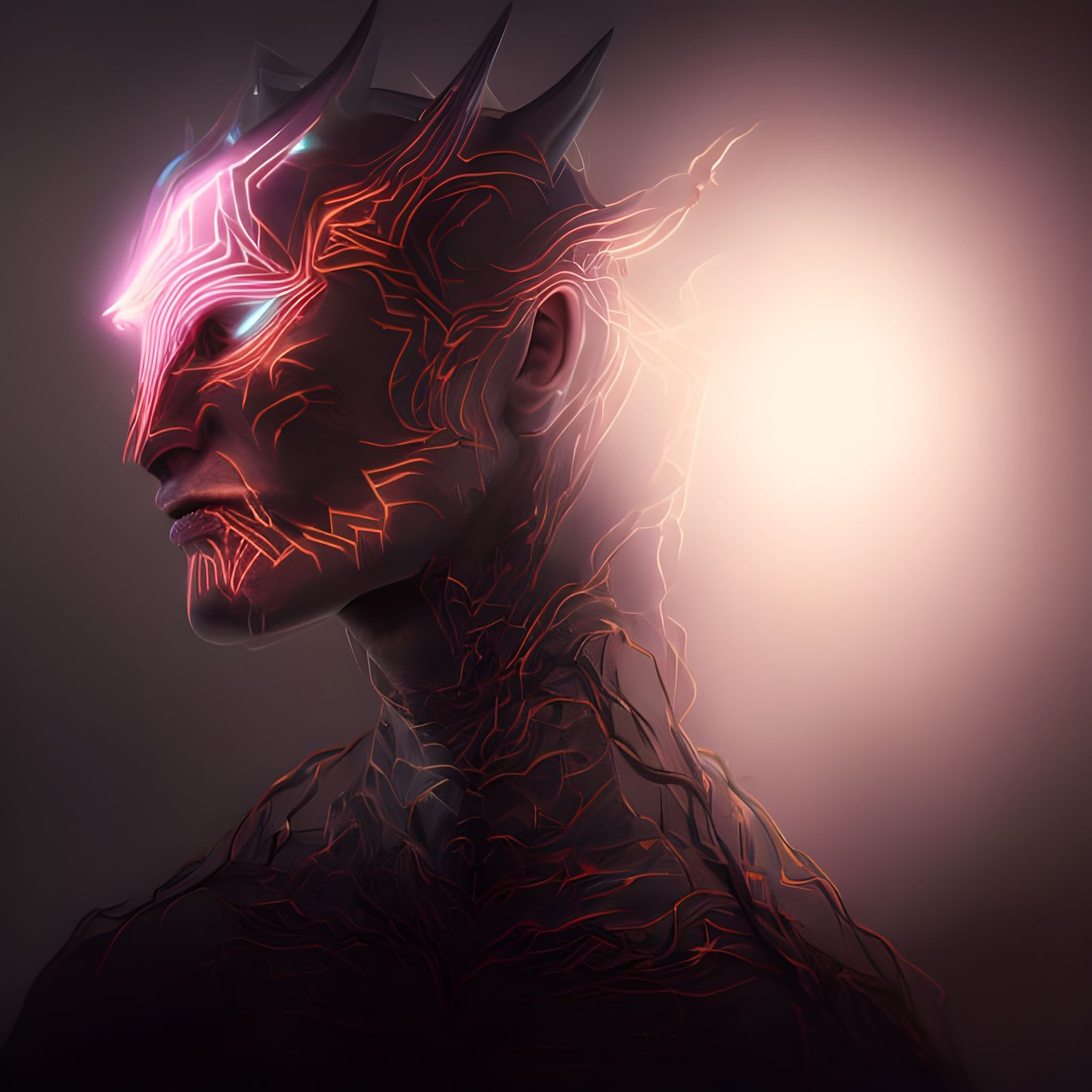 Lightning Helm of Demonkind AI Generated Artwork NightCafe Creator