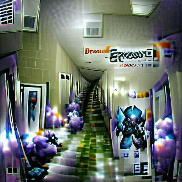 Dreamcore Endless Hallway - AI Generated Artwork - NightCafe Creator