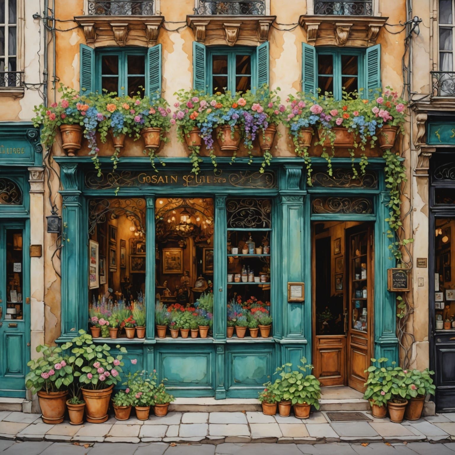 A city garden  by @Witchyluck