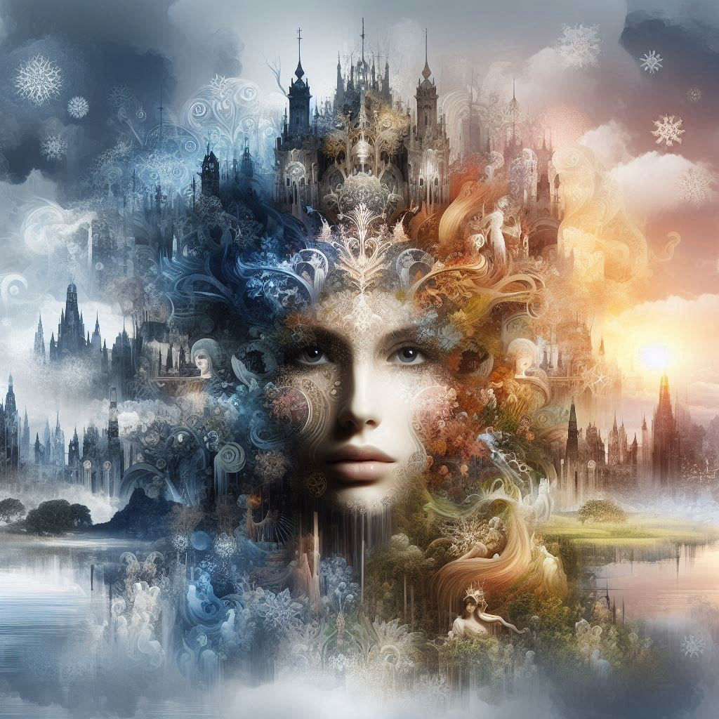 Woman between Castles and palaces