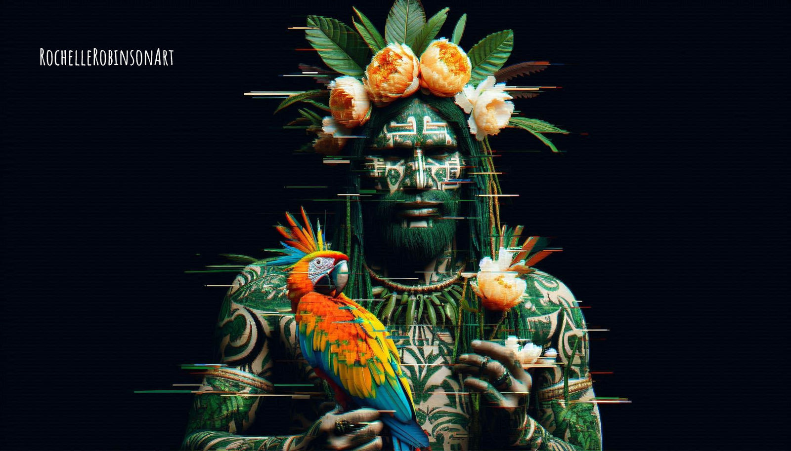 Indigenous - Glitch Art