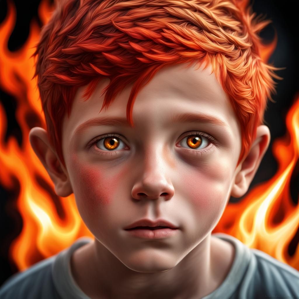 Orange Boy AI Generated Artwork NightCafe Creator