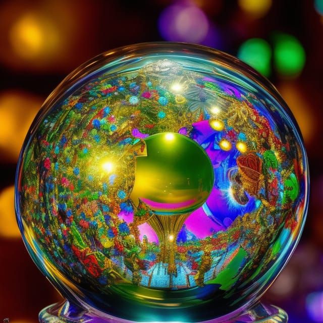 Surreal World inside a crystal ball 39