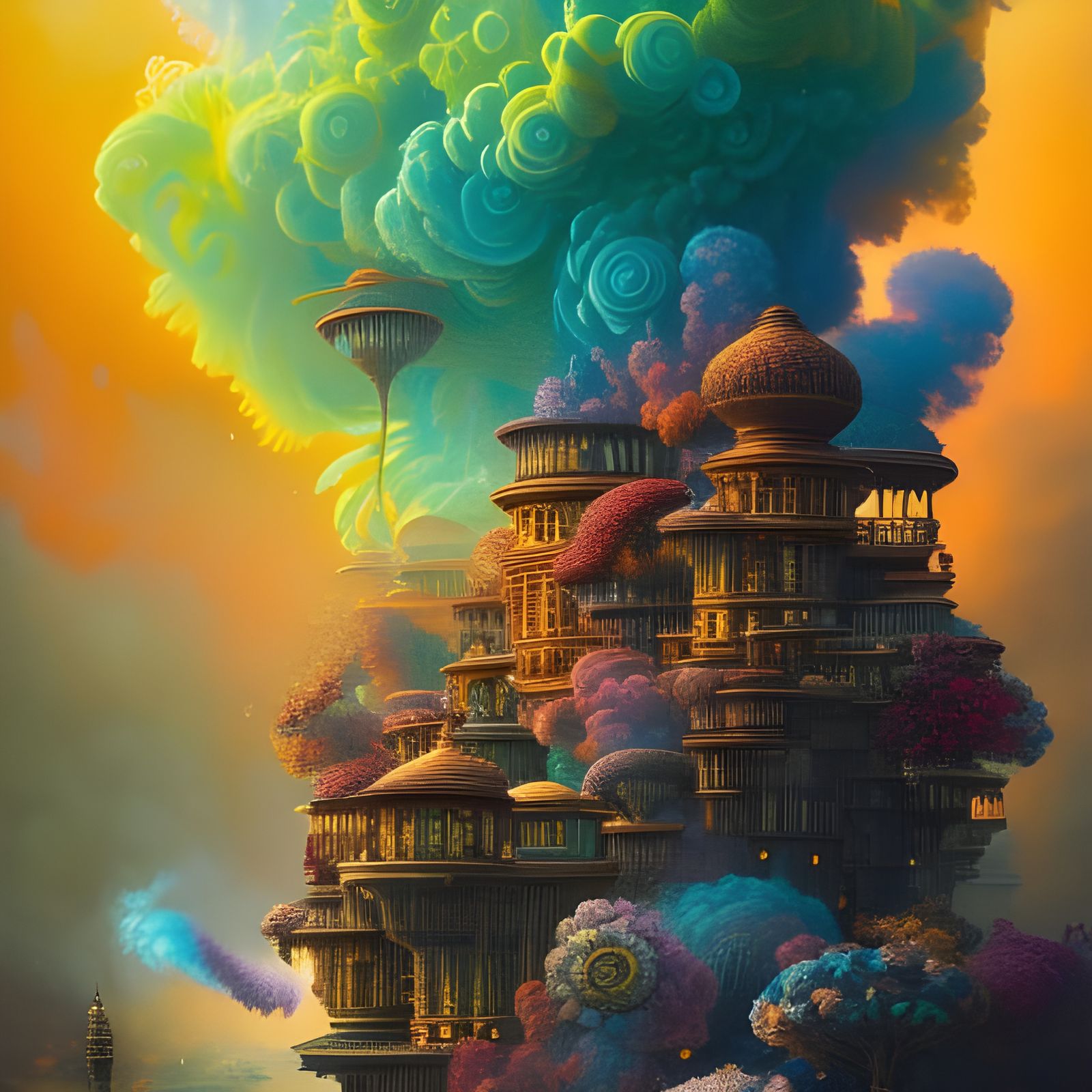 HOUSE in clouds  by @Ignat