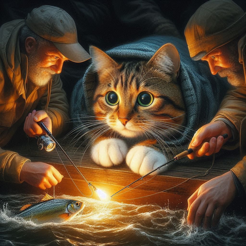 The first time on a fishing trip