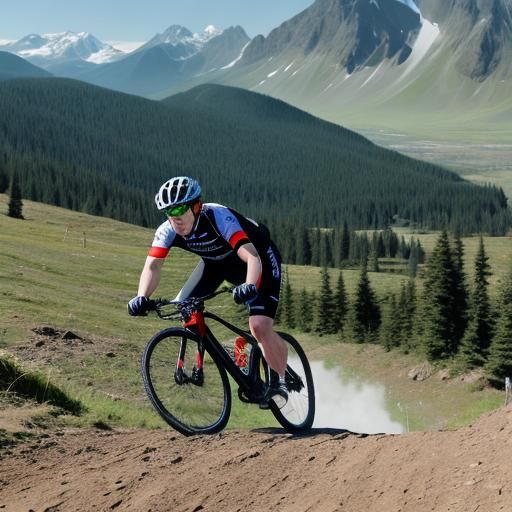 mountain bicycle race