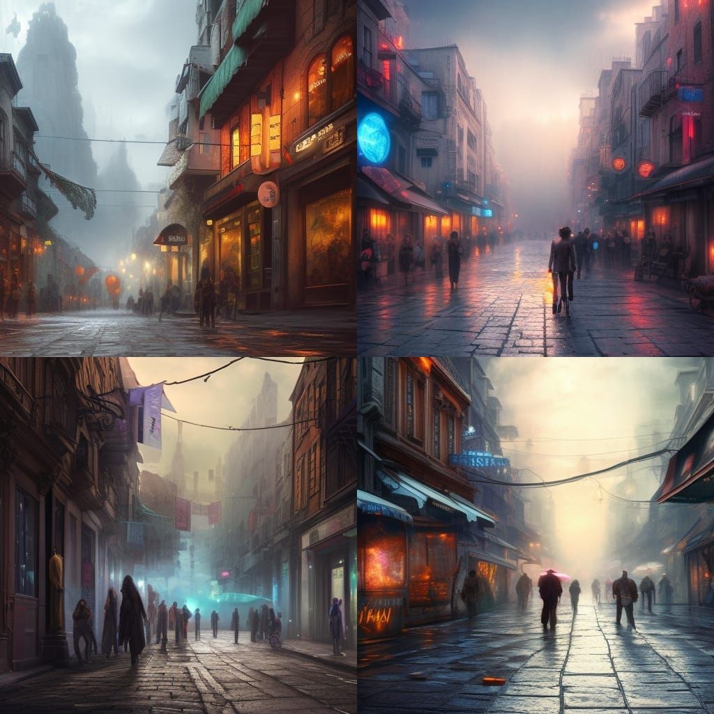 Street - AI Generated Artwork - NightCafe Creator