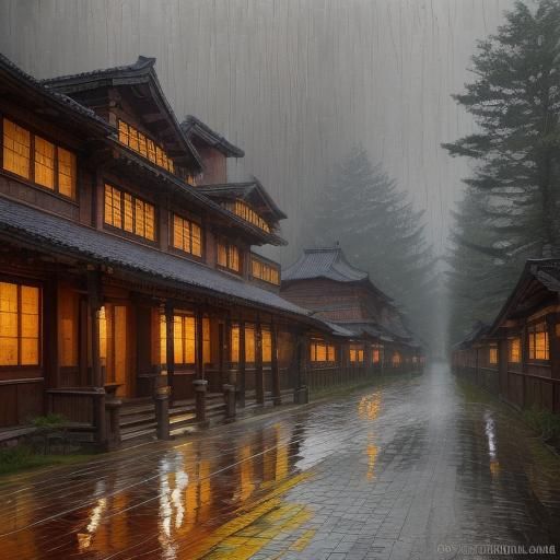 Hyperrealistic Wood Piles and Ancient Architecture