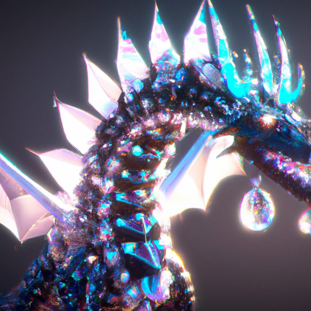 legendary Beautiful Dimond gem dragon  by @ShadowDragon506