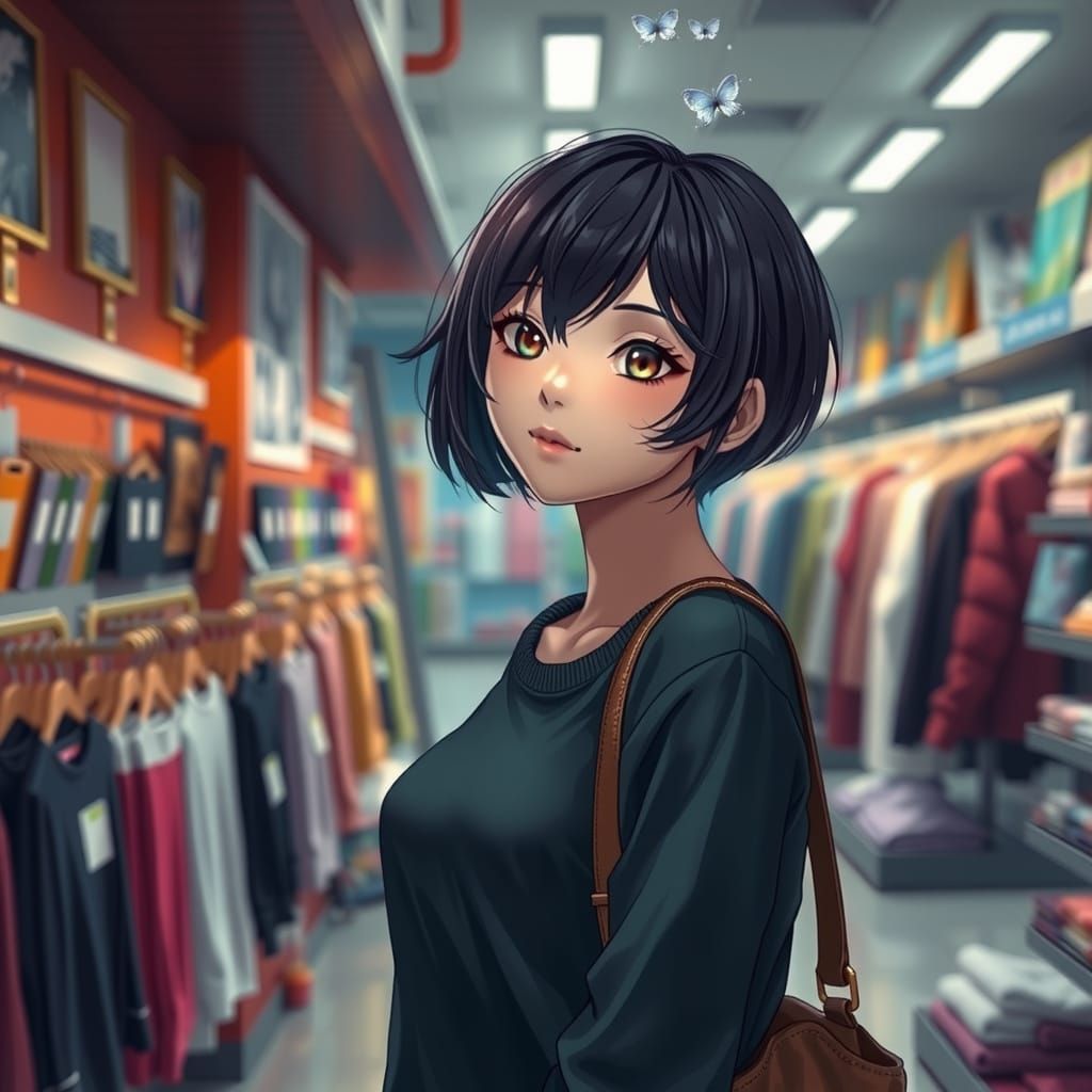 Fantastical Artist in a Department Store Dreamscape