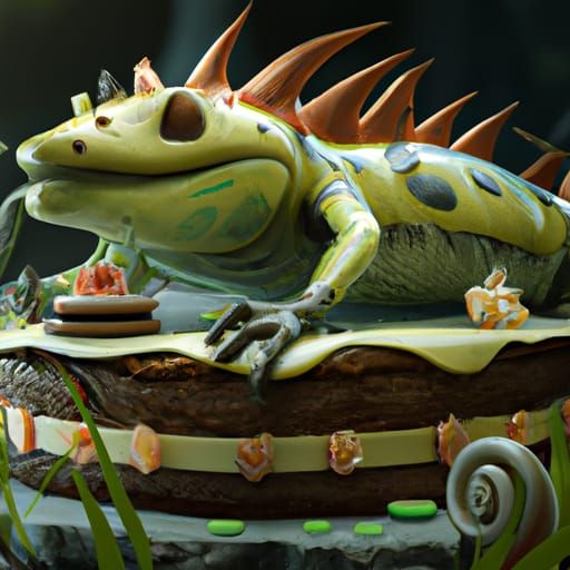 lizard birthday cake｜TikTok Search