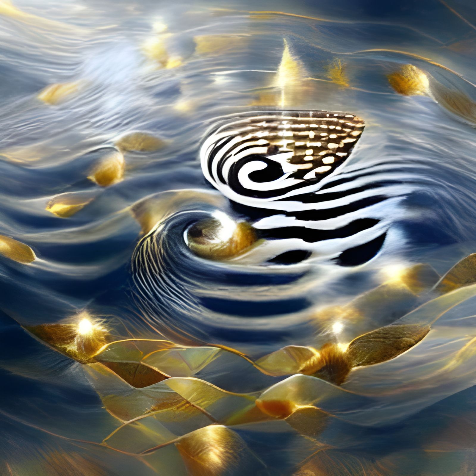 Karmic vibrations of multi dimensional ripples