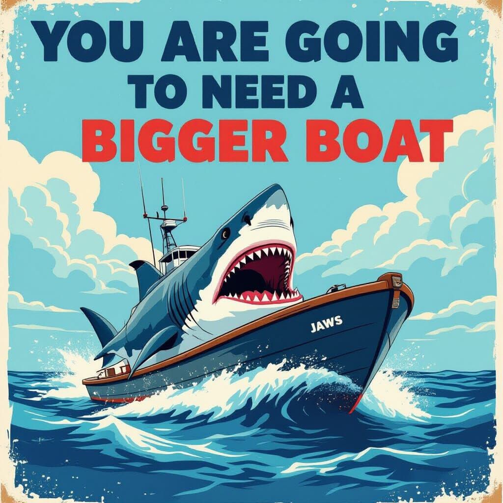 Jaws if it went his way!   by @Brittany Mitchell