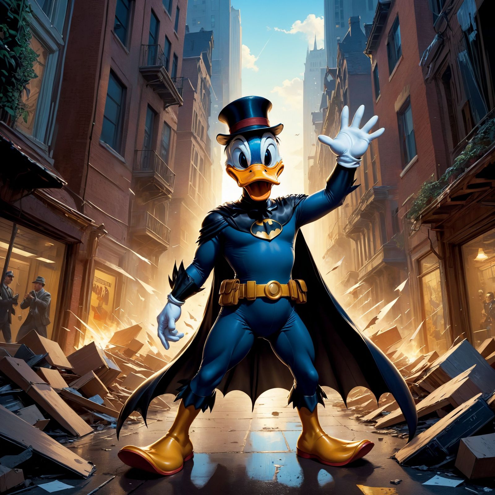 Donald Duck is the new Batman