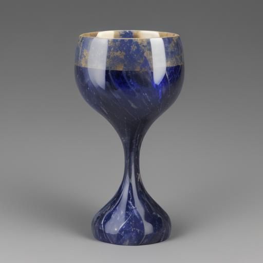 A goblet made of Sodalite