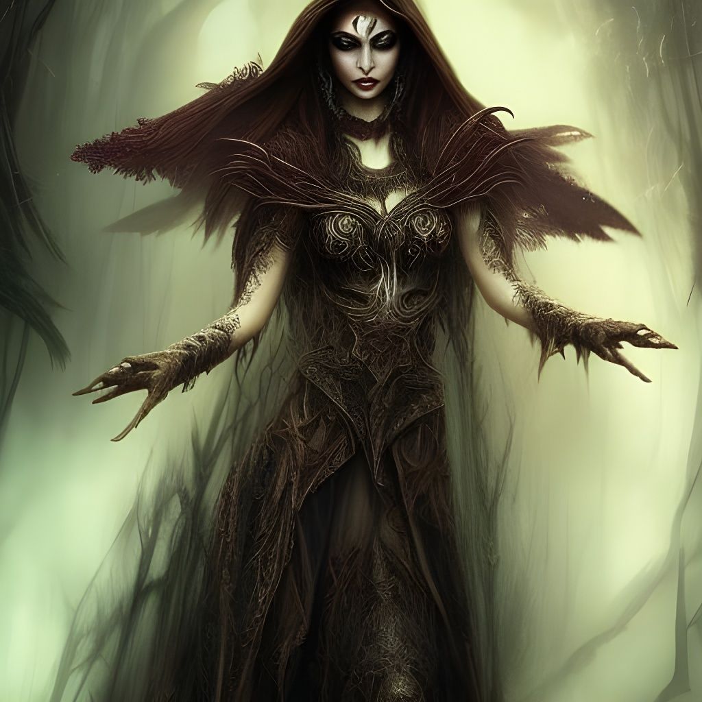 beautiful fabulous female warlock - AI Generated Artwork - NightCafe ...