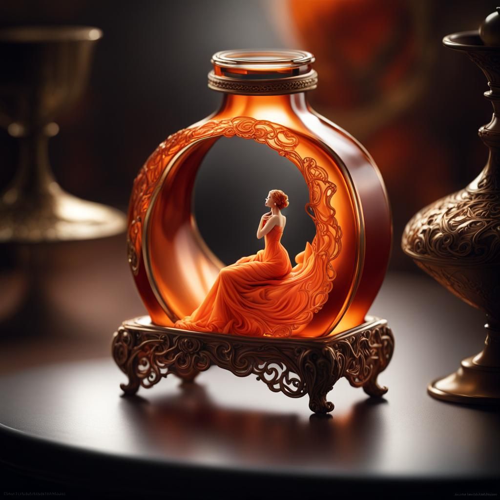 Perfume decanter AI Generated Artwork NightCafe Creator