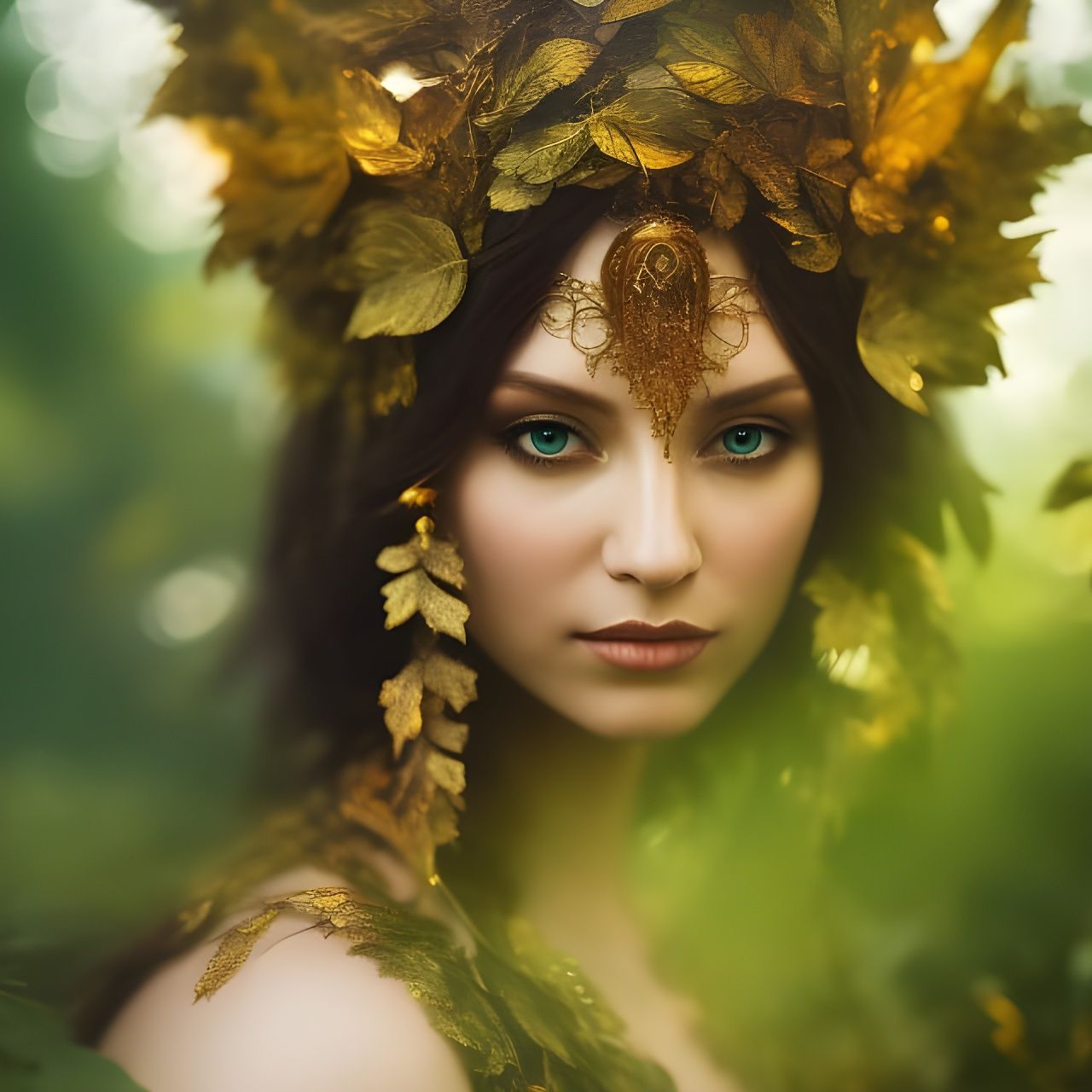 Golden Dryad - AI Generated Artwork - NightCafe Creator