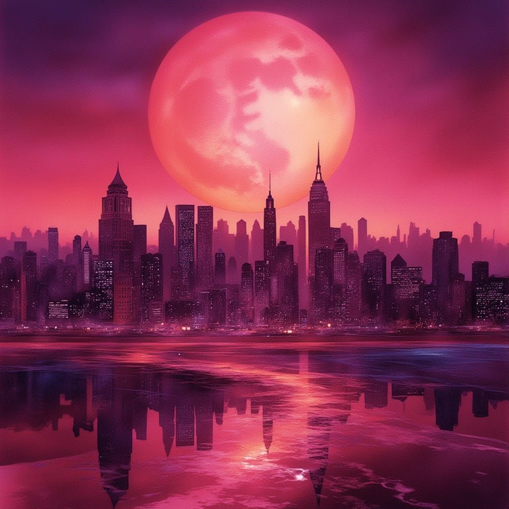 A city skyline in Winza Rubies. <lora:Archetypal Images:1.0> <lora:Winza Rubies:1.0> Extraordinary intricate details Sharp focus. Clear cont...