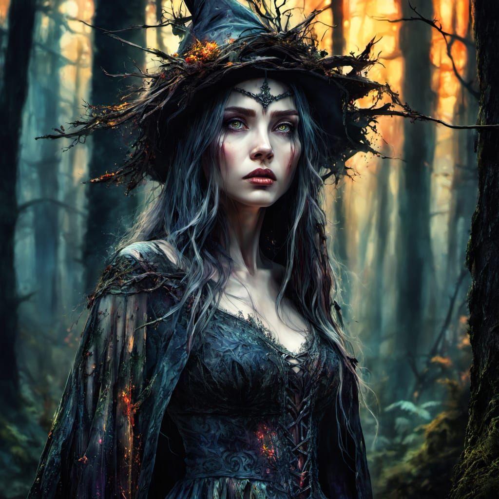 Witch in the forest  by @Gokiburi