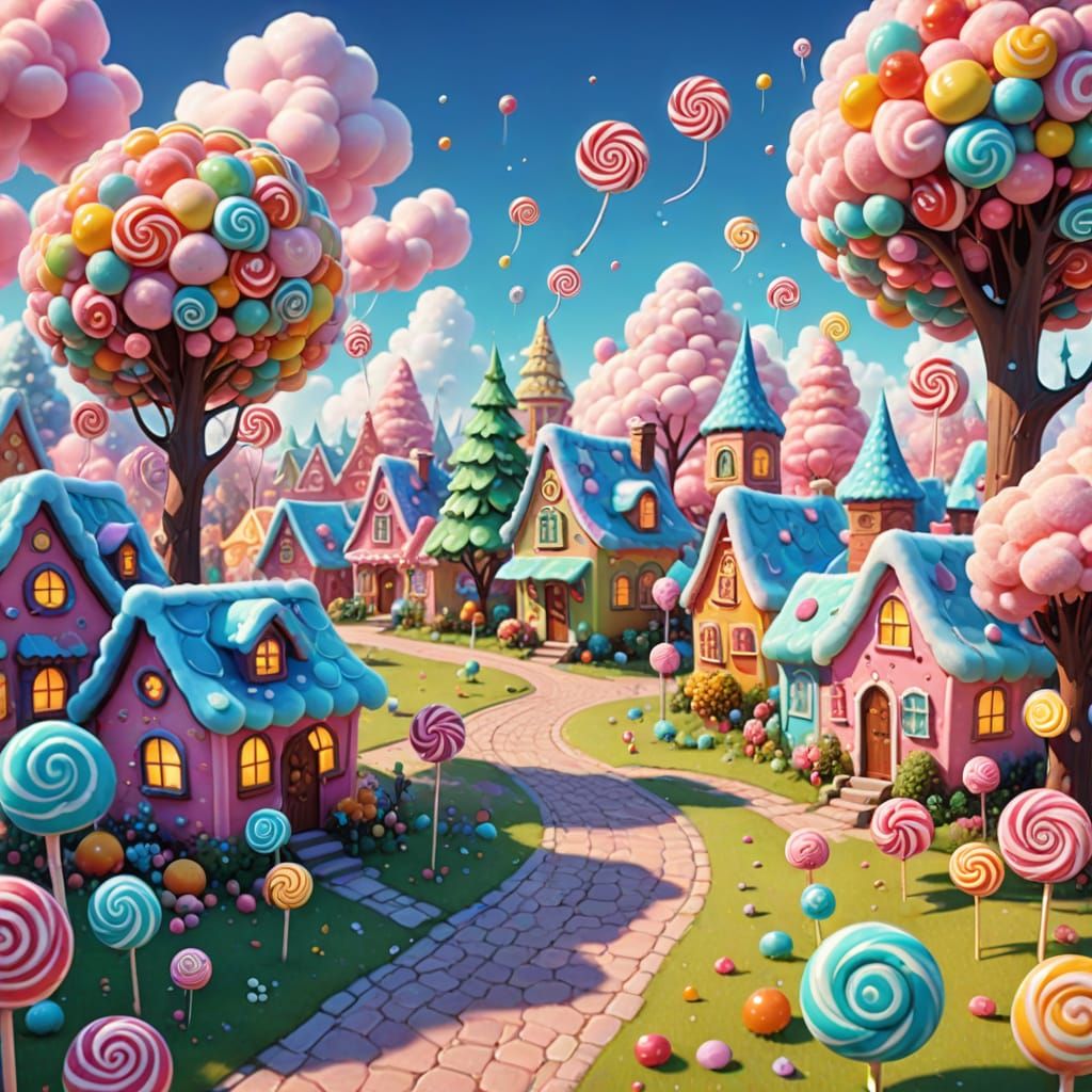 village of candy  by @Aczél Judit