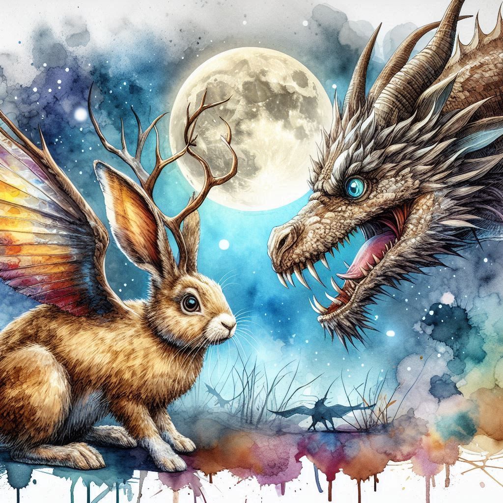 Wolpertinger  and Dragon