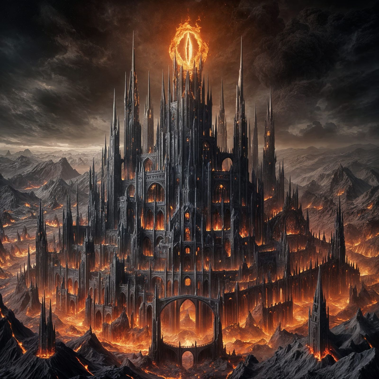Barad-Dûr in Mordor - The Seat of Sauron