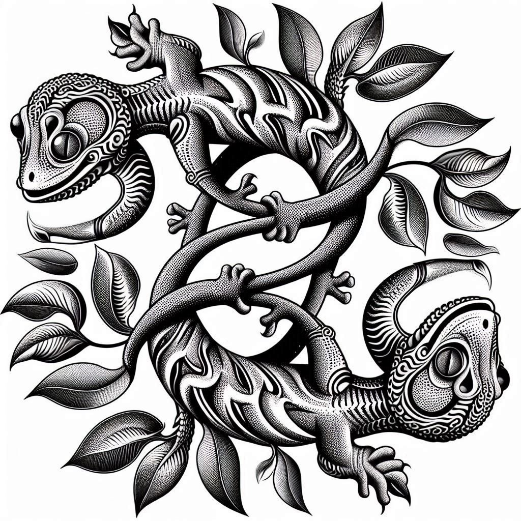 MC Escher's style is hard to do with AI. I decided to give i...