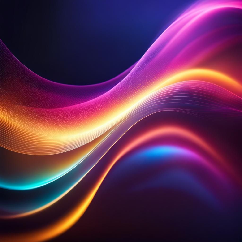 Abstract colorful light waves - AI Generated Artwork - NightCafe Creator