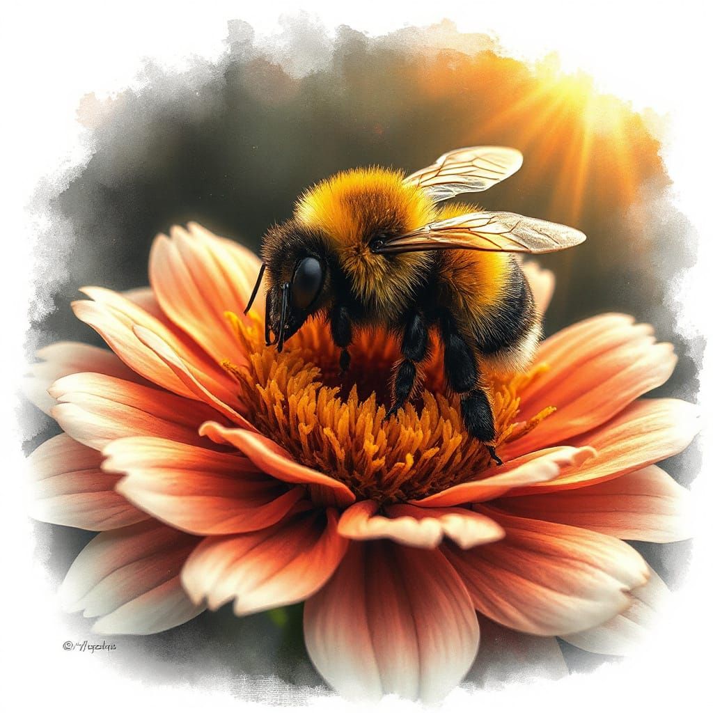 A bumblebee  by @Hiro