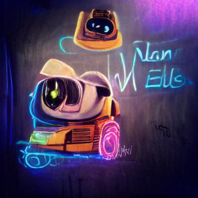 Neon Wall-E