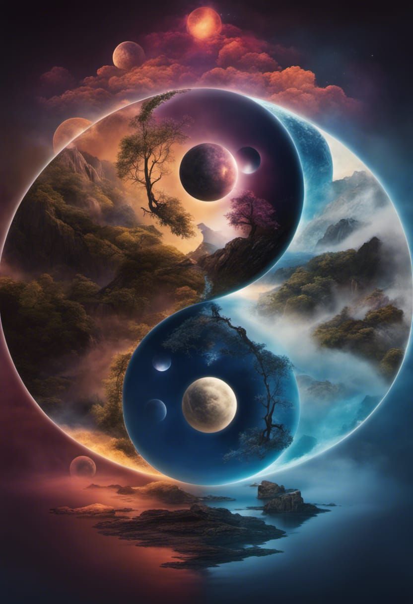 Yin and Yang - AI Generated Artwork - NightCafe Creator