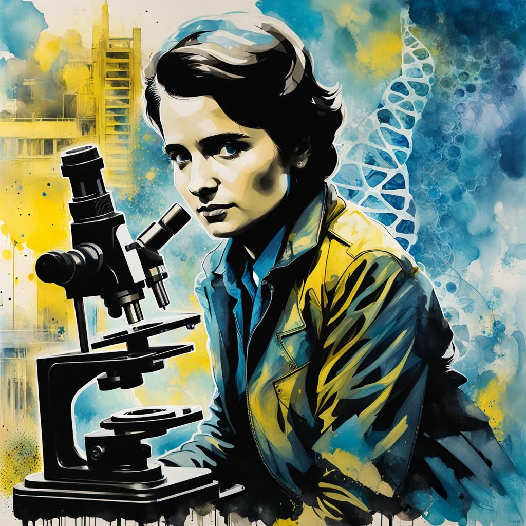 Rosalind Franklin whose  essential part in discovery of the structure of DNA has never been rewarded  by @Somei