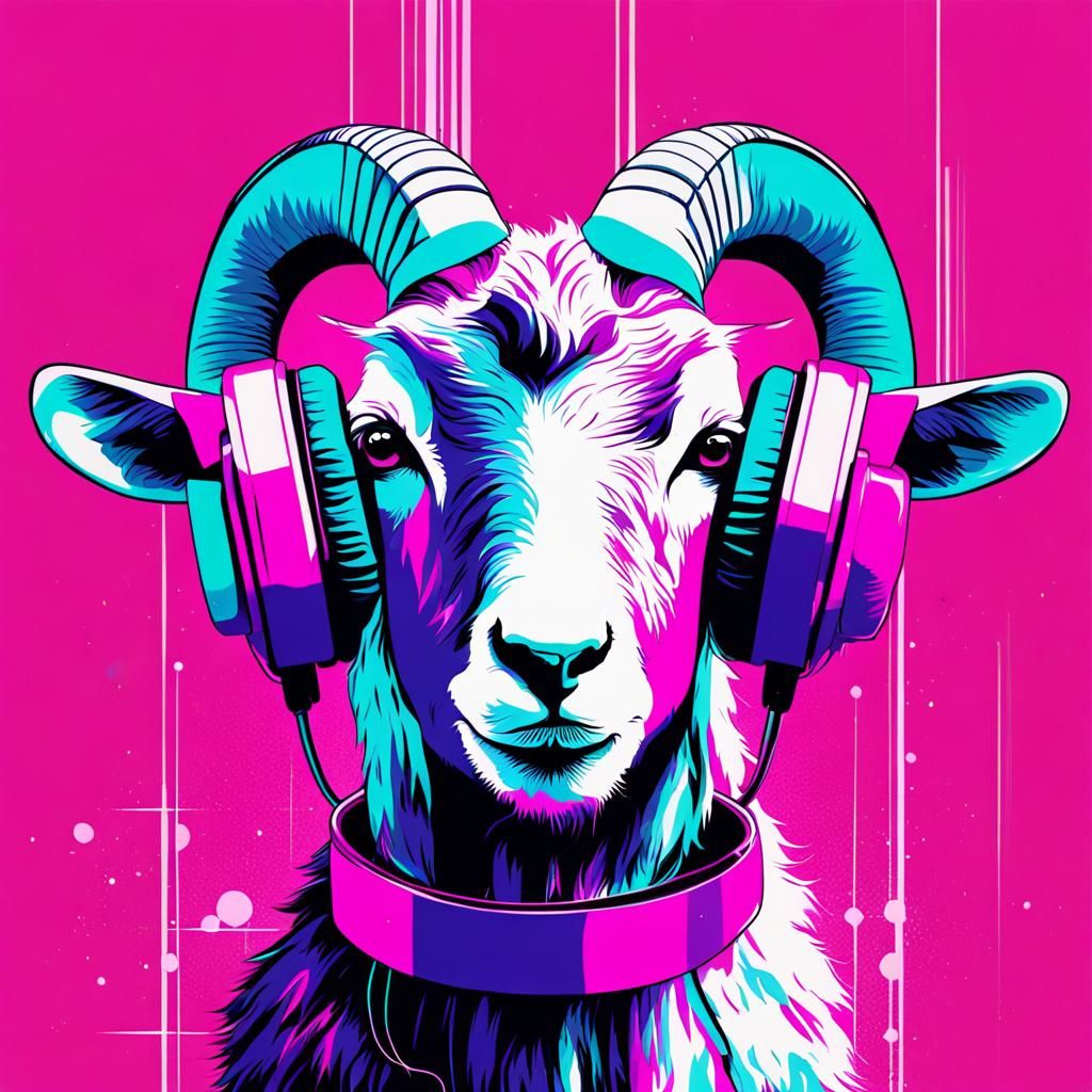 Goats love music... - AI Generated Artwork - NightCafe Creator