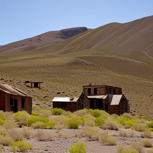 Abandoned mining town Cerro Gordo